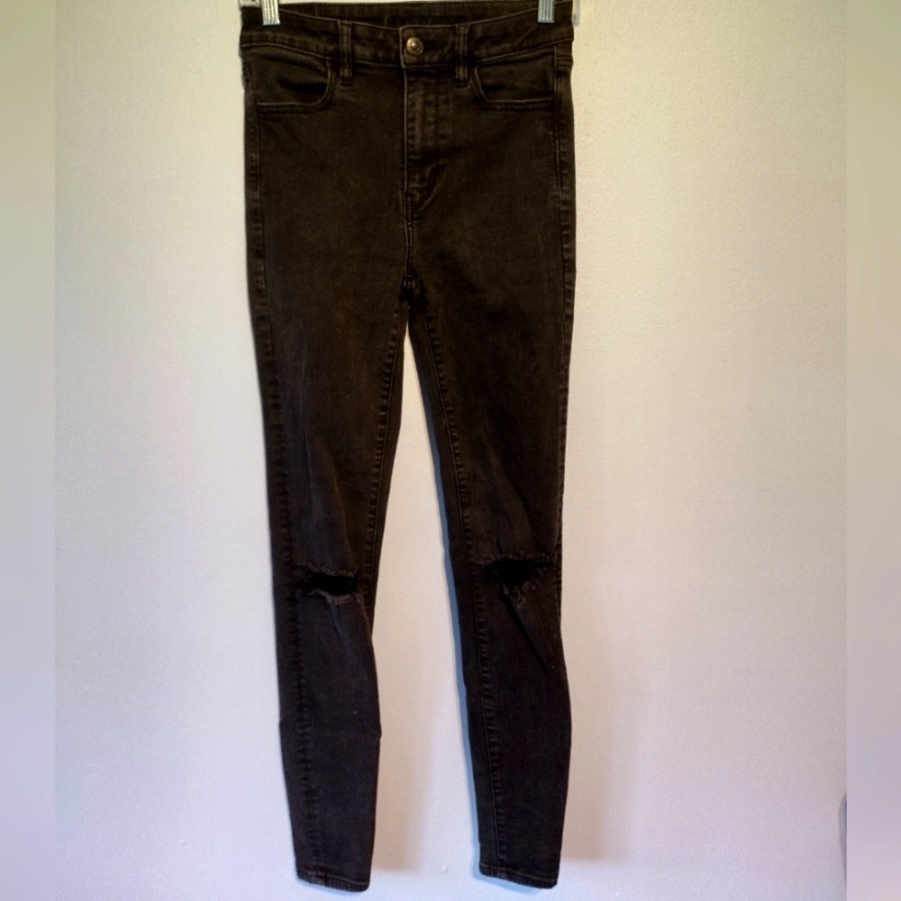 American Eagle Extra Long Black Skinny Jeans